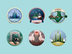 Impossible Magnets on Behance #b612 #imans #impossible #kings #monkey #island #skull #mordor #hill #park #oz #gray #valley #castle #atlantis #city #neverland #souvenirs #jurassic #star #death #heymikel #magnets #gotham