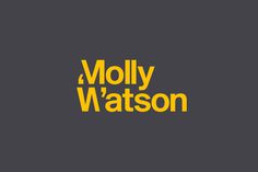 Logotype designed by Studio Blackburn for communications specialist Molly Watson #logo #molly #watson