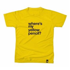 Absurd #yellow #design #shirt #fun #typography