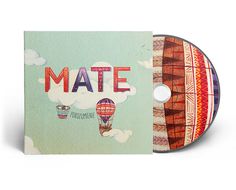 Magic Suitcase for MATE band #cd cover #music #watercolor #illustration #balloon #clouds #sky