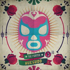 The fighters on Behance #lucha #print #illustrator #graphic #colours #desing #libre