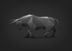 Animal illustrations on Behance #illustration #bull #geometric #dimensional