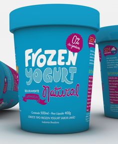FrozenÂ Yogurt The Dieline #packaging #type #ice #cream
