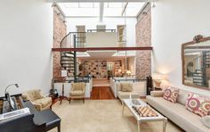 Renovated 1850s firehouse with preserving the original architectural elements