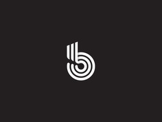 B - Monochrome Logo Designs