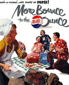 Plan59 :: 1950s Patio Culture :: Pepsi, 1951 #pepsi #cola