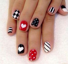70+ Heart Nail Designs #heart #nail #designs