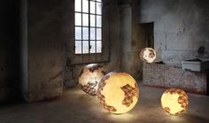 Collection of suspended lamps