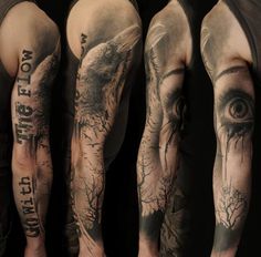 80+ Awesome Examples of Full Sleeve Tattoo Ideas #ideas #sleeve #tattoo #full