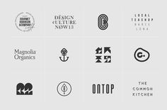 Selected Logos #logos #design #black #symbols #logotypes #grey