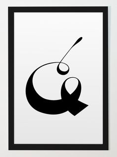 'Playful Ampersand 5' Print by Moshik Nadav #lettering #design #glyph #ampersand #moshik #nadav #typography
