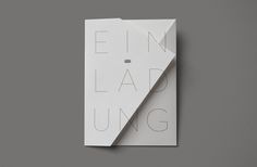 LES AMBASSADEURS, opening invitation on Behance #invite #fold #folding #minimalist