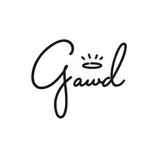Identity for Gawd. #logo #writing #written #made #type #hand