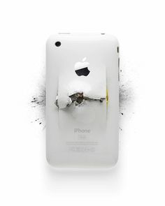 Apple Destroy in defringe.com #apple #defringe #destroy #iphone #photography #bullet