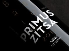 Primus Zitsa Barrique - grab . the . eye . | design & visual communication #branding #packaging #wine #zitsa #primus #typography