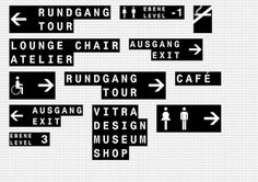 büro uebele // vitra campus information- and signagesystem weil am rhein, birsfelden 2011 #signage #vitra #typography
