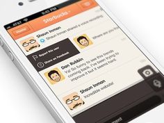 Dribbble - ChatCheckin design iPhone app | UI / UX by Justalab (via Julien Renvoye) #design #ui