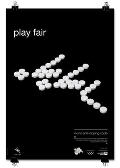 play fair poster series #pills #design #graphic #poster #olympics #editorial