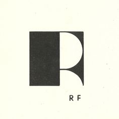 Typeverything.com RF monogram from 1945 by Jean... - Typeverything #typography #logo