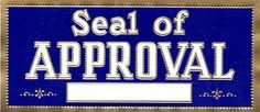 TWO Vintage CIGAR Box LABELS 'Seal of Approval' Brand 11047 1 #box #cigar #label
