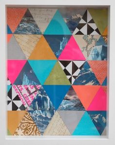 Lisa Congdon : Mixed Media #collage #color #geometric