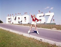 WANKEN - The Blog of Shelby White » Behind the Expo 67 Logo #expo #world #fair #1960s #pavilion #67 #cheerleader