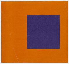 ellsworth kelly, purple and orange, from the series: line-form-color, 1951