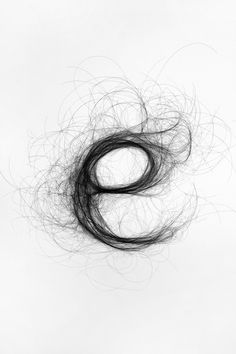 Typography hair www.moniquegoossens.com #hair #art #typography