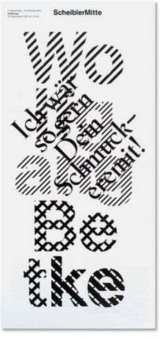 Scheibler Mitte : Studio Laucke Siebein #dutch #leaflet #typography