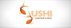 45 Creative Logo Designs For Inspiration | Pro Blog Design #raw #branding #design #grill #sushi #identity #bar #logo