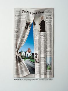 New York Times Real Estate #curtain #ordinary #newspaper #texture #photography #real #window #estate #housing