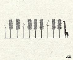 Design / ... #giraffe #piano #tree #design #illustration #cute #keys