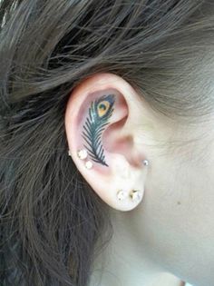55 Incredible Ear Tattoos #ear #tattoos