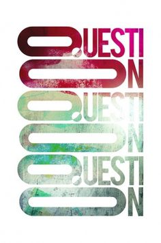 Question | Flickr - Photo Sharing! #question #modern #texture #grunge #typography