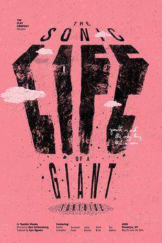 "The Sonic Life of a Giant Tortoise" Poster #poster #lettering #giant #life