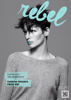 REBEL Typeface + Magazine Masthead