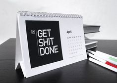 Startup Quote 2014 Desk Calendar #tech #gadget #ideas #gift #cool