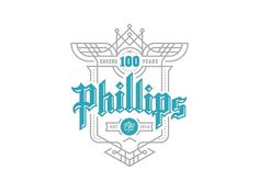 Phillips - Cheers to 100 Years Campaign on the Behance Network #logo #logotype