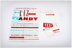 Andy & Liz Wedding Invitation - FPO: For Print Only #wedding #invitation
