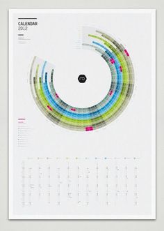 Balla Dora Typo-Grafika: Infographic Calendar 2012 #calendar #poster #typography