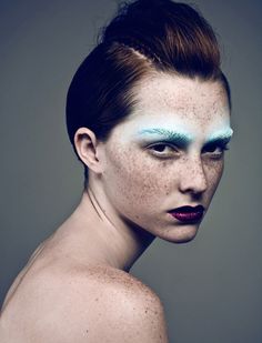 Shelby Truax by Billy Kidd Zink October 2009 #photo #portrait #makeup #freckles