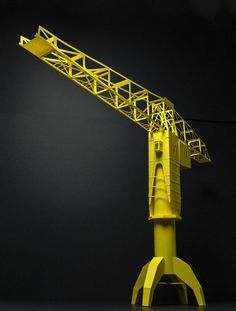 Titan crane, from Nantes /// pa-t.fr #titan #crane #paper #nantes