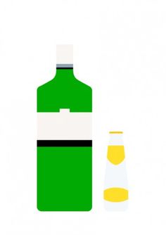 Print-Process / Product / Gin + Tonic #drink #tonic #illustration #gin #poster