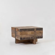 Emmerson Reclaimed Wood Block Side Table #side #table