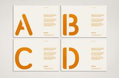 Process: Promotional Cards #post #print #orange #grid #handout #cards