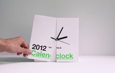 BLOW | Antalis Calenclock 2012 #green #print #interaction #clock #neon