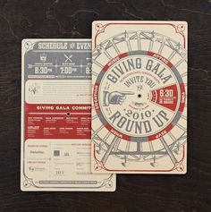 Real Estate Council Fundraiser Invitation and Collateral - FPO: For Print Only #western #silkscreen #vintage #circular #typography
