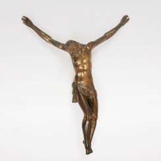 Feine Renaissance Bronze-Skulptur 'Corpus Christi'.