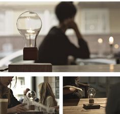 Flyte is a levitating light bulb that can also be used to charge your phones and lasts up to 22 years. #design #product #industrial #modern