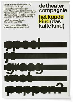 DTC / Het Koude Kind - Experimental Jetset #design #experimental #poster #jetset #typography